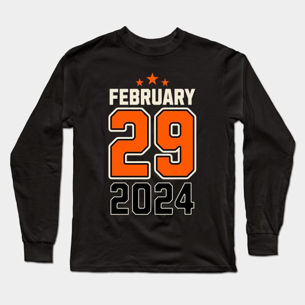 Leap Year February 29 2024 Long Sleeve T-Shirt by NorseMagic